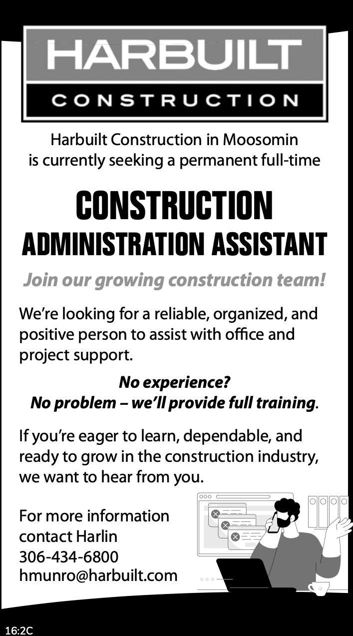 Harbuilt Constuction - Construction Administrative Assistant 